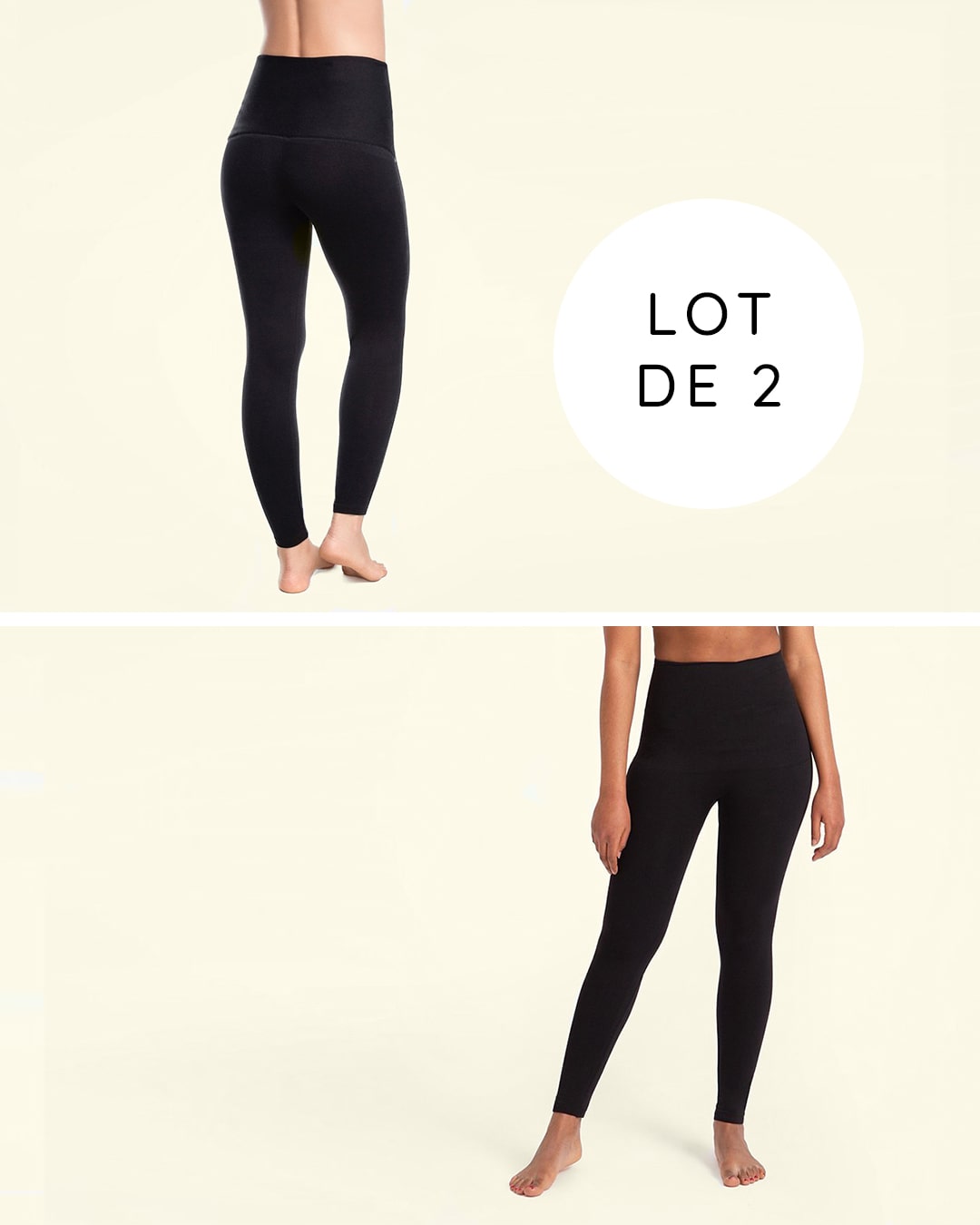 Lot de 2 - Legging de Compression Postnatal